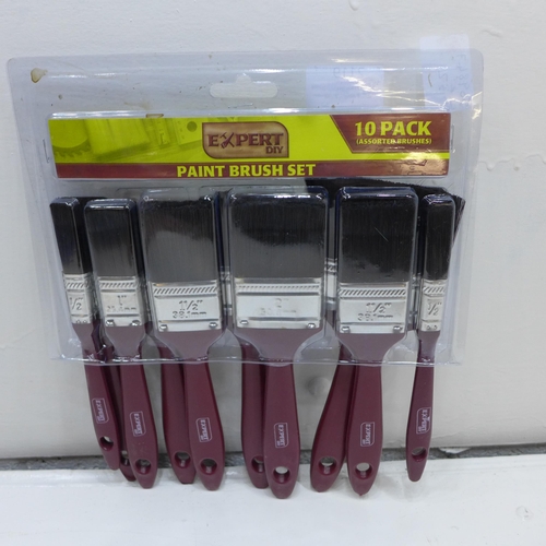 2119 - Five packs of 10 Expert DIY paint brushes