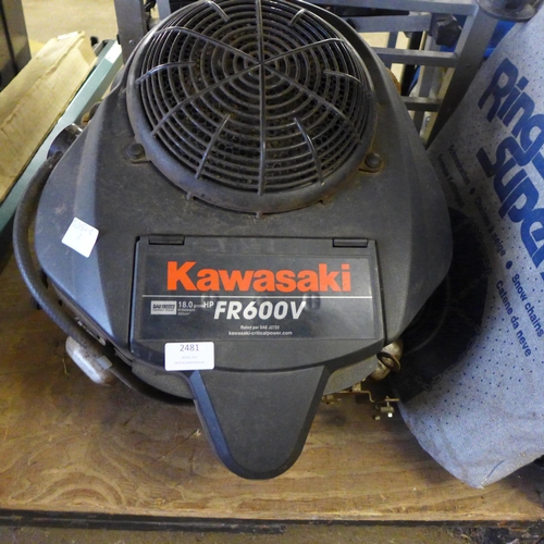 2481 - Kawasaki 18hp FR600V lawn mower engine