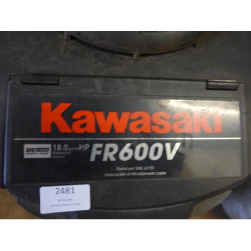 2481 - Kawasaki 18hp FR600V lawn mower engine