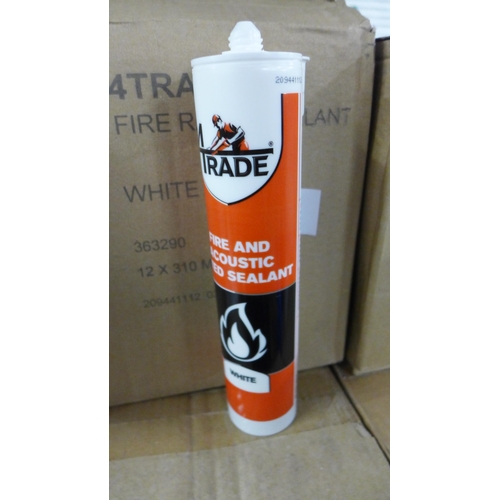 2511 - 4Trade White Fire Retardant Sealant (36 x 310ml tubes)