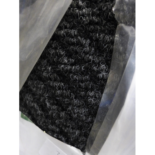 2517 - Roll of black speckled contract carpet, 15.5m x 2m