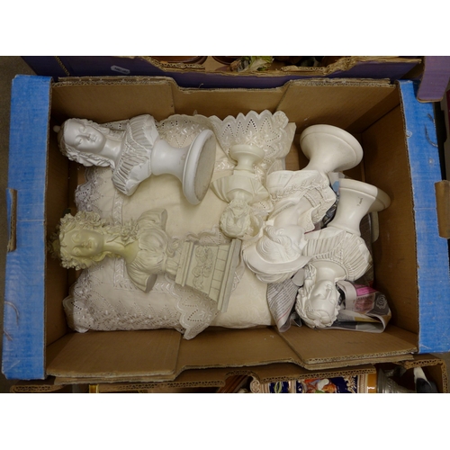 1219 - Three boxes of assorted figurines  **PLEASE NOTE THIS LOT IS NOT ELIGIBLE FOR POSTING AND PACKING**