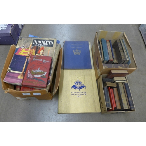 1227 - A collection of books including Royalty, Almanacks, etc.  **PLEASE NOTE THIS LOT IS NOT ELIGIBLE FOR... 