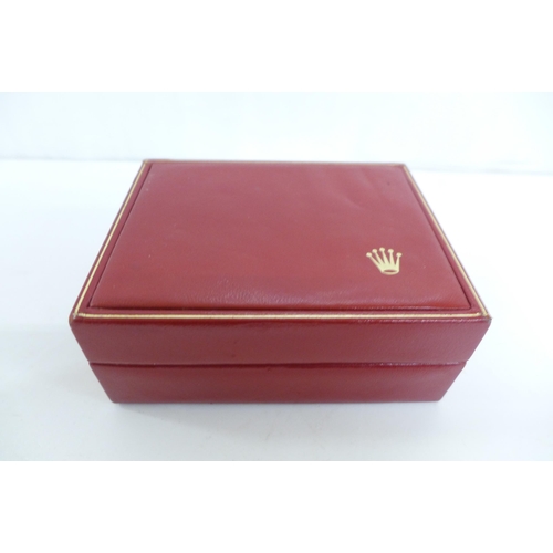 628 - A red Rolex wristwatch box