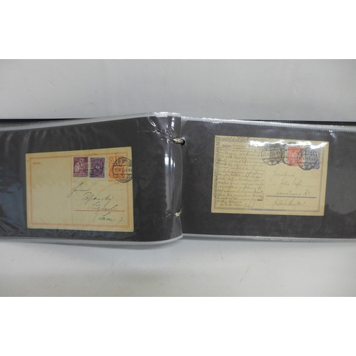 671 - Stamps; album of uprated postal stationery items, Queen Victoria onwards (76)