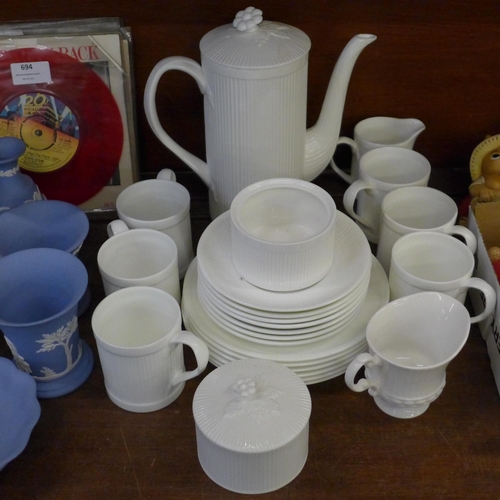 695 - A Coalport six setting coffee set