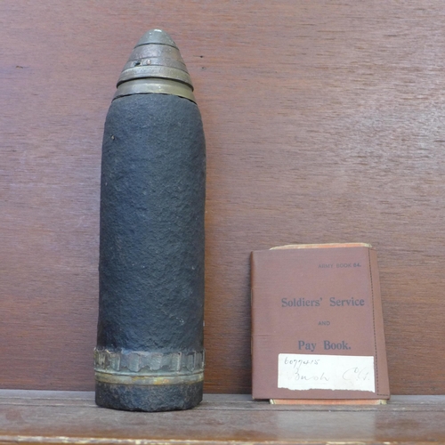 697 - An artillery shell, etc.