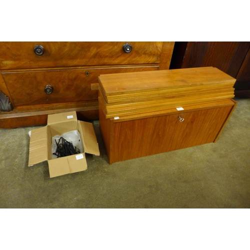 104 - A teak room divider
