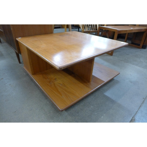 89 - A teak sqaure coffee table