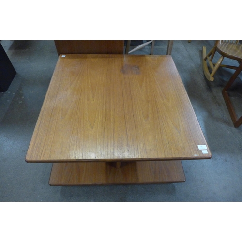 89 - A teak sqaure coffee table