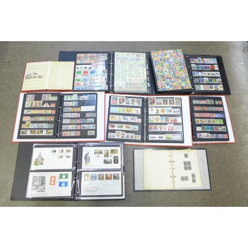 732 - Eight albums of World stamps