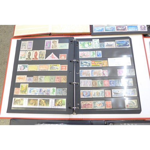 732 - Eight albums of World stamps