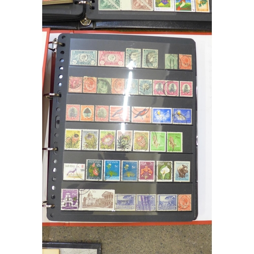 732 - Eight albums of World stamps