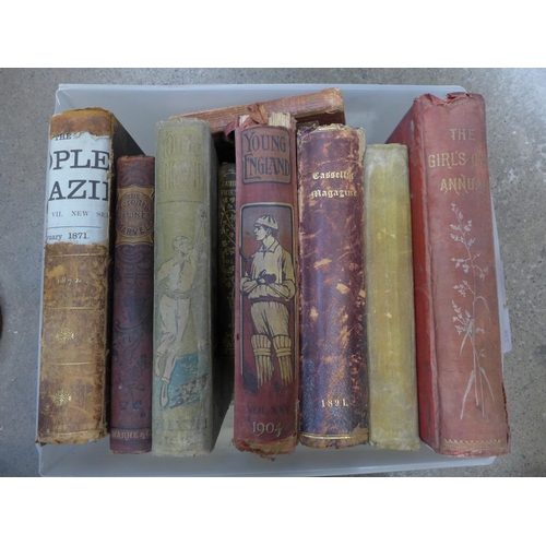 738 - 19th Century children's books including Uncle Remus, Leisure Hour 1872, Pictorial Cabinet of Marvels... 