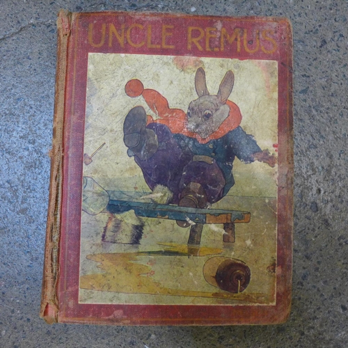 738 - 19th Century children's books including Uncle Remus, Leisure Hour 1872, Pictorial Cabinet of Marvels... 