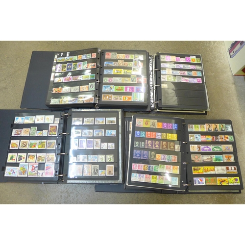 740 - Four albums of world stamps