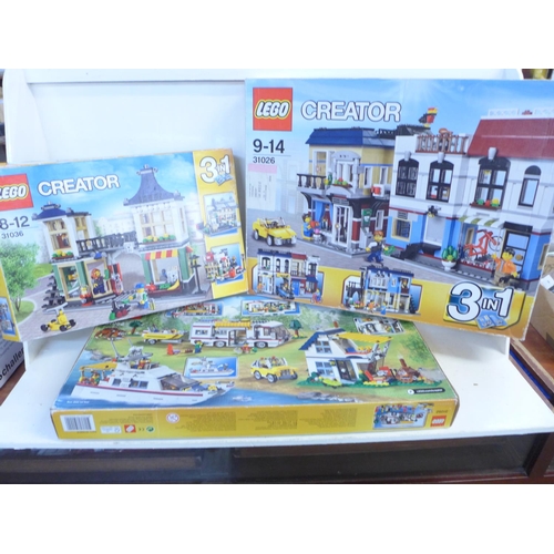 751 - Three Lego sets, boxed (contents unchecked)