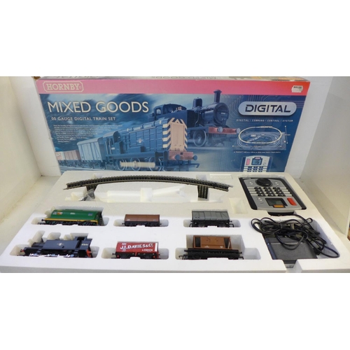 761 - A Hornby Mixed Goods OO gauge Digital train set