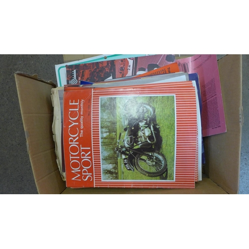 776 - A collection of motorcycle related magazines including Goodwood and Motorcycle Sport magazine