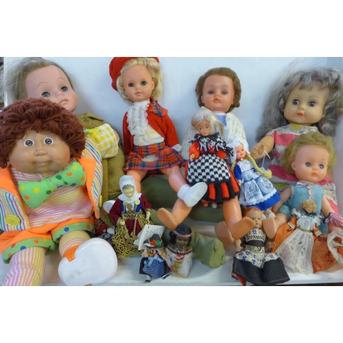 780 - A Co. Donegal Irish crying Crolly doll, other dolls, cabbage patch doll, costume dolls, talking doll... 