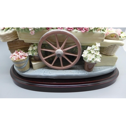 790 - A Lladro Spanish Porcelain - Flowers of the Season (model ref 1454), designed by Jose Puce depicting... 