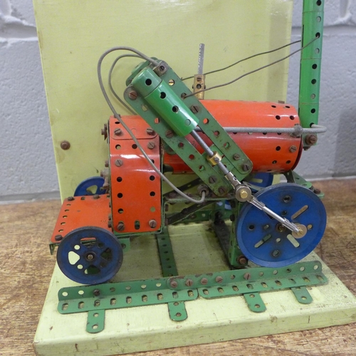 793 - A Meccano dealer's window display model of Stephenson's Rocket locomotive, working