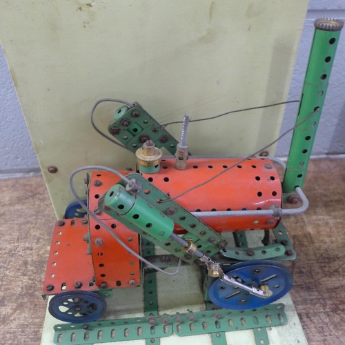 793 - A Meccano dealer's window display model of Stephenson's Rocket locomotive, working