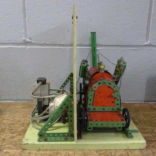 793 - A Meccano dealer's window display model of Stephenson's Rocket locomotive, working