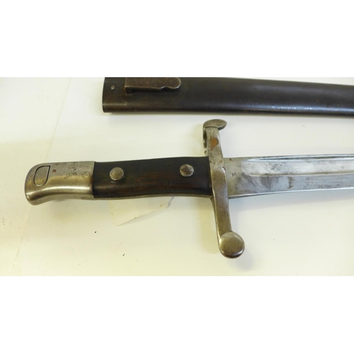 803 - A German bayonet with scabbard