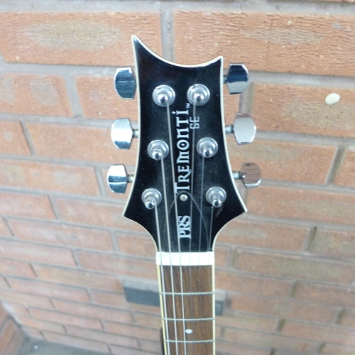 807 - A PRS Tremonti SE electric guitar with Alesis Wildfire 15 amplifier and stand, with spare strings an... 
