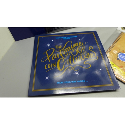 840 - Coins including Paddington At the Tower 50p, four Beatrix Potter 50p, etc.