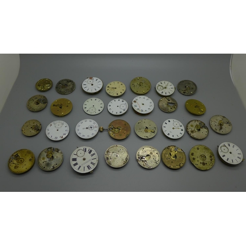 924 - Pocket watch parts