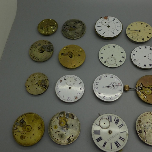 924 - Pocket watch parts