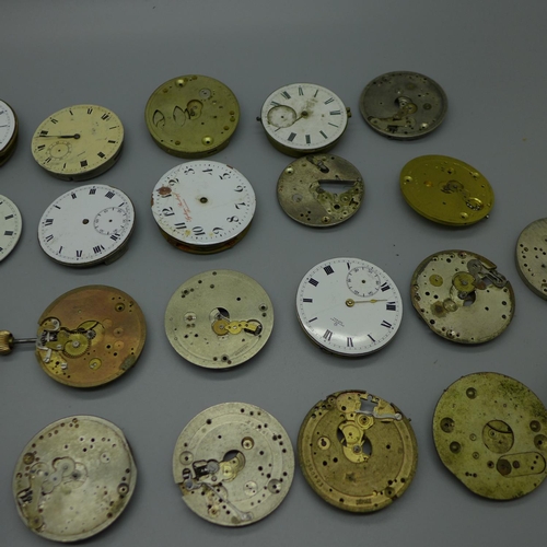 924 - Pocket watch parts
