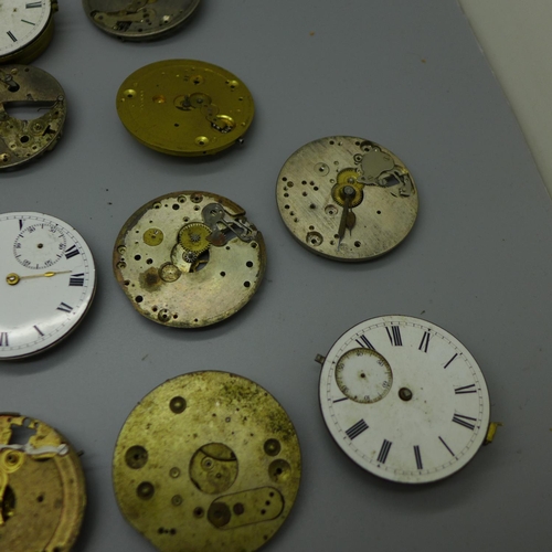 924 - Pocket watch parts