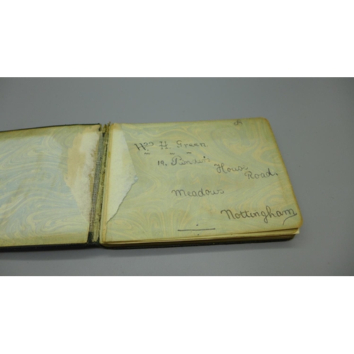 934 - A 1930's autograph book, including Royal Scot locomotive related, tour of North America for the Expo... 