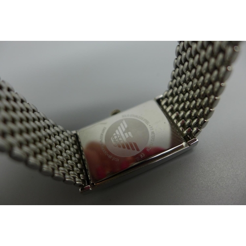 947 - A gentleman's Emporio Armani wristwatch, with box