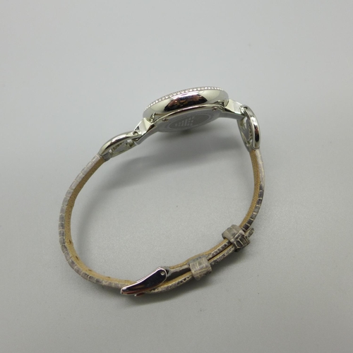 949 - A lady's Emporio Armani wristwatch, with box