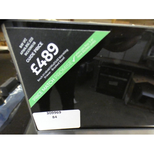 10 - Bosch  Serie 8 Warming Drawer H140xW595xD548 - model no:- BIC630NS1B, RRP £407.5 inc. VAT * This lot... 