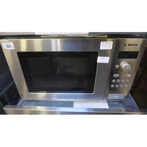 217 - Bosch  17L Digital Microwave Oven - Stainless steel , RRP £387 inc. VAT