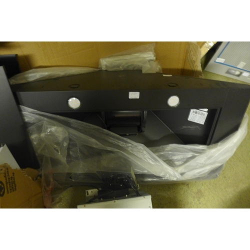 226 - CDA Chimney Cooker Hood - Black - H1020xW1000xD500 - model no.:- ECH101BL, RRP £195 inc. VAT, CDA H9... 