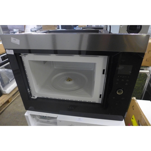 230 - AEG  Microwave H459xW596xD404 - model no:- MBE2658SEM, RRP £407.5 inc. VAT * This lot is subject to ... 