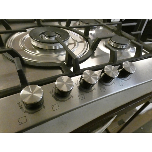 43 - Bosch  Gas 5 Burner Hob - Stainless Steel H45xW702xD520 - model no:- PCQ715B90E, RRP £340.84 inc. VA... 