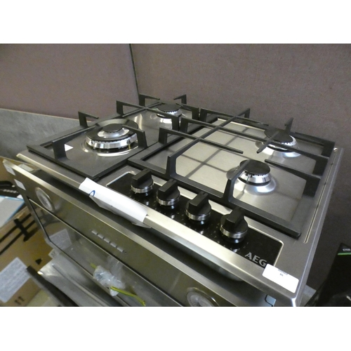 57 - AEG  Gas 4 Burner Hob H40xW594xD510 - model no:- HG654550SY, RRP £257.5 inc. VAT * This lot is subje... 