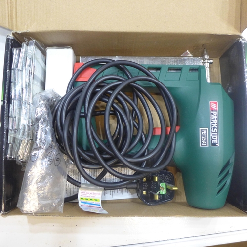 2014 - Parkside PET 825/A1 electric nailer/stapler - boxed - W
