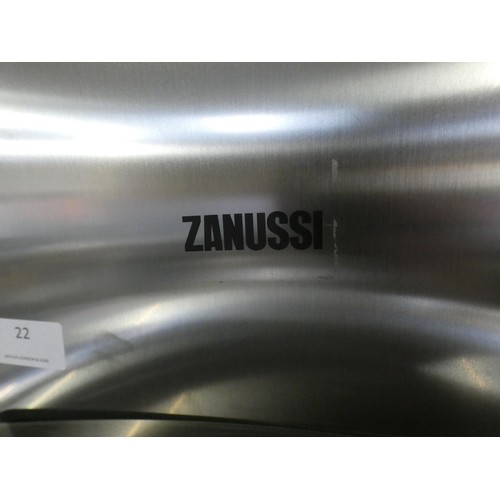 22 - Zanussi  Chimney Hood - Stainless Steel H603xW598xD450, RRP 170.84 + vat  *This lot is subject to va... 