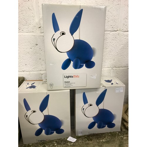 2507 - 3 x Kid's lights rabbit pendant bedroom lights