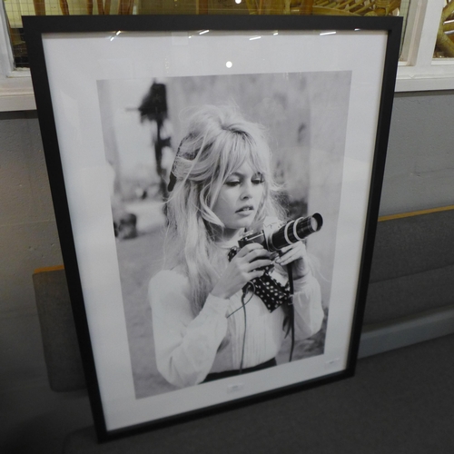 1332 - A Brigitte Bardot - Camera  framed print 60X80          (PPR5126221)   #