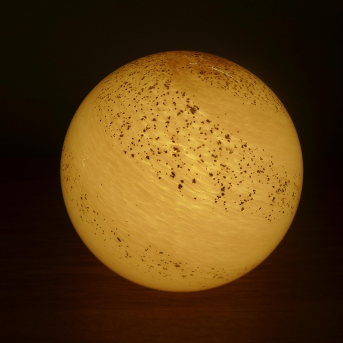 1413 - A hand blown pink Milky Way lamp, 18 cms (GL02836)   #