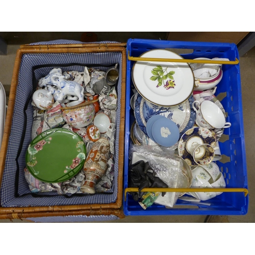 1226 - Five boxes of assorted china, glassware and dolls **PLEASE NOTE THIS LOT IS NOT ELIGIBLE FOR POSTING... 